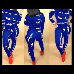 Champion Printed 2 pc Suit